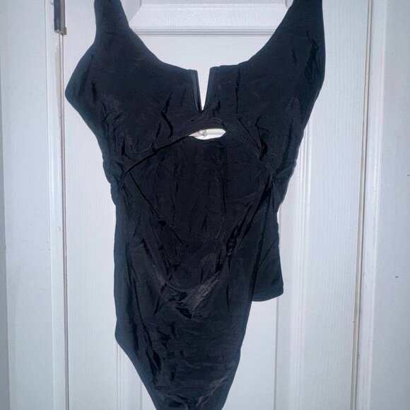 Black Cutout One-Piece Swimsuit | NWT - Picture 4 of 6